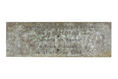 Plaque commémorative, 1986