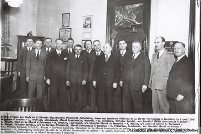 Séance d'étude en identité judiciaire, 1946
