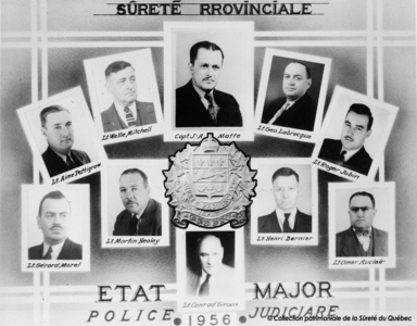 État-major de la Police judiciaire, 1956