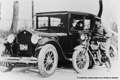 Interception d’un automobiliste, 1925