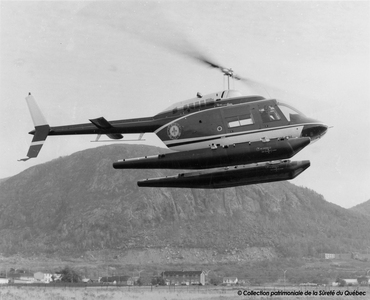 Hélicoptère CF-PQU, Bell Jet Ranger II, vers 1972