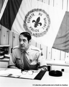 Sergent Fillion à son bureau de travail, 1977