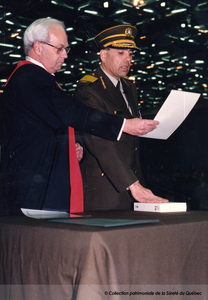 Assermentation de Serge Barbeau, 1995