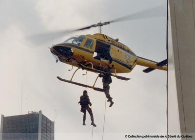 Hélicoptère C-FPQV, Bell Jet Ranger II, vers 1985