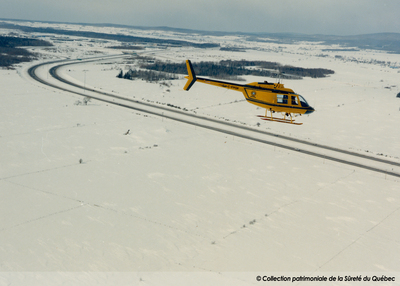 Hélicoptère C-FPQV, Bell Jet Ranger II, vers 1985